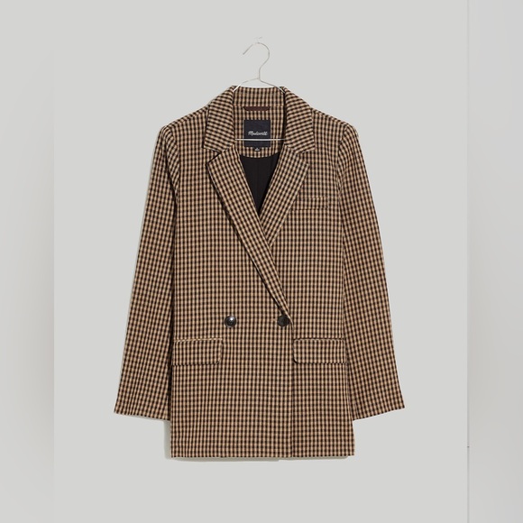 Madewell Jackets & Blazers - NEW Madewell Caldwell Double-Breasted Blazer in Lyden Plaid in XS